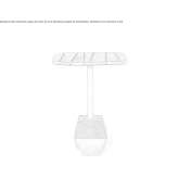 Square garden table Proceno