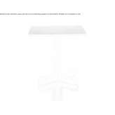 Square garden table with a cement top Proceno