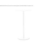 Round high table made of HPL Oppurg