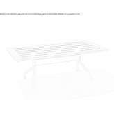 Stainless steel garden table with iroko top Jarilla