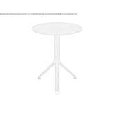 Round metal garden table Granze