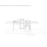 Rectangular iroko table Agassiz