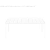 Extendable rectangular garden table made of teak Jicarero