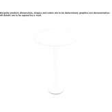 Round, painted metal table Hemsbach