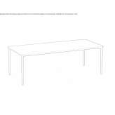Rectangular garden table Inta