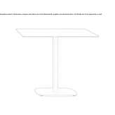 Kwadratowy aluminiowy stół ogrodowy Pardilho