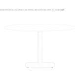 Round aluminum garden table Pardilho