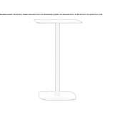 Kwadratowy aluminiowy wysoki stół Pardilho