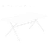 Prostokątny stół ogrodowy Dekton® Gabiano