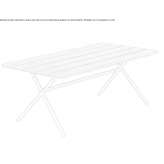 Rectangular iroko garden table Gabiano