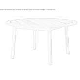 Round teak garden table Langweid