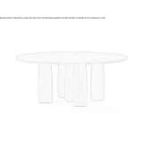 Round teak table Rigby