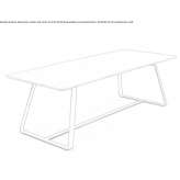 Rectangular steel table Wildomar