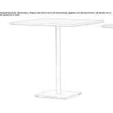 Square garden table Reteag