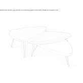Garden table with multi-layer wooden top Marau