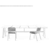 Rectangular UHPC garden table Bagard