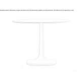 Round cement garden table Bariri