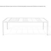 Rectangular garden table Cajacay