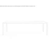Rectangular metal table Bordalba