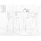 Square high table Woringen
