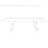 Rectangular garden table with a ceramic glass top Gieten