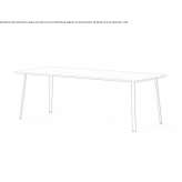Rectangular aluminum garden table Shilo