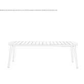 Teak garden table Guereins