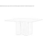 Square teak table Rigby
