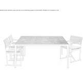 Square garden table made of porcelain stoneware Poptun