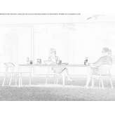 Rectangular concrete dining table Monsanto