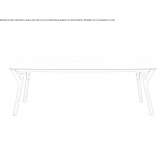 Rectangular garden table made of HPL Tachov