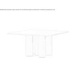 Minera square stone table Rigby