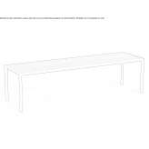 Rectangular garden table made of porcelain stoneware Portao