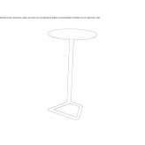 Folding high table Bolzano