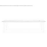 Garden coffee table with HPL top Meina