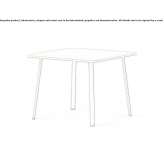 Square aluminum garden table Shilo