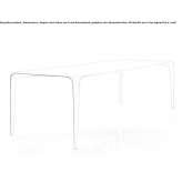 Cristalplant® rectangular garden table Pedralba