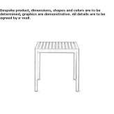 Square teak garden table Sorocaba