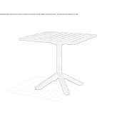 Square garden table Stabroek