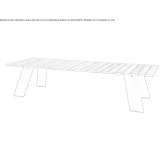 Rectangular wooden table Dvorovi