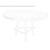Brass garden table Walkern