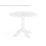 Round garden table Stabroek