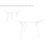 Round table made of HPL Tachov