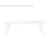 Teak garden table Tachov