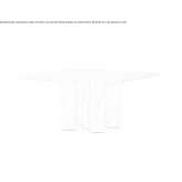 Square marble dining table Rigby