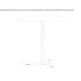 Round garden table made of HPL Antelope
