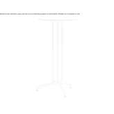 Round, steel high table Tyabb