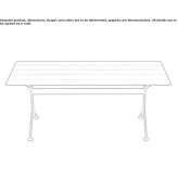 Prostokątny aluminiowy stół ogrodowy Dolce