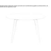 Round garden table made of HPL Fiesse