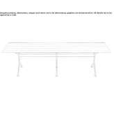 Rectangular aluminum garden table Dolce